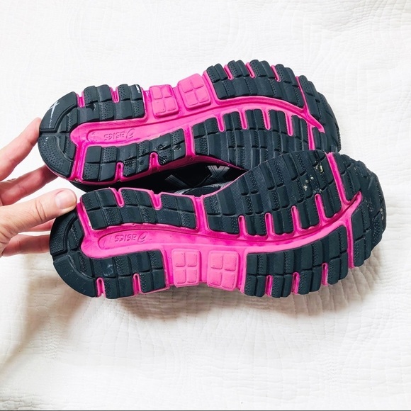 🔥 Asics black and pink Gel Scram running shoes sz7 - Picture 8 of 9